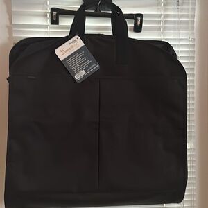 WallyBags 45" Black Premium Travel Garment Bag  w/Extra Capacity